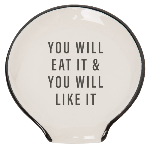 Eat It & You Will Like It Cer Spoon Rest