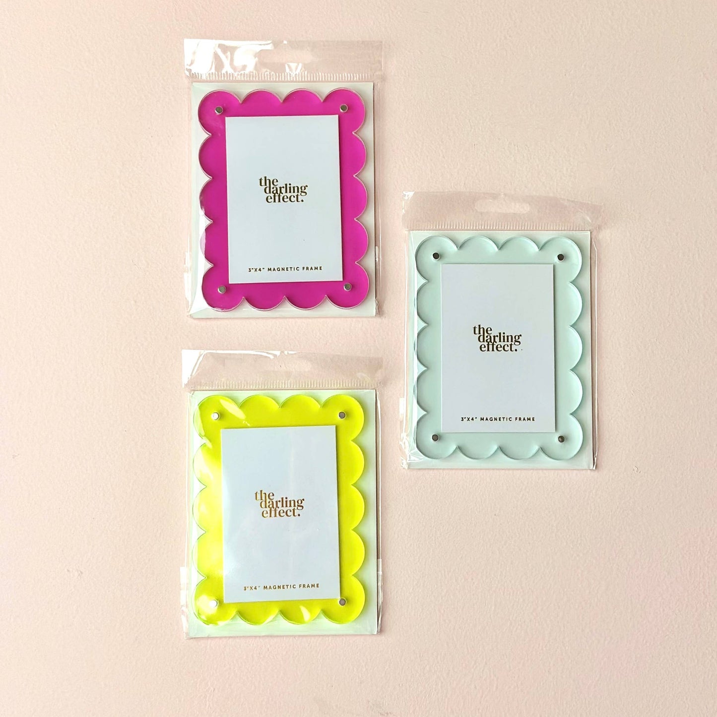 Mini Acrylic Picture Frame Magnet 'Pale Blue'