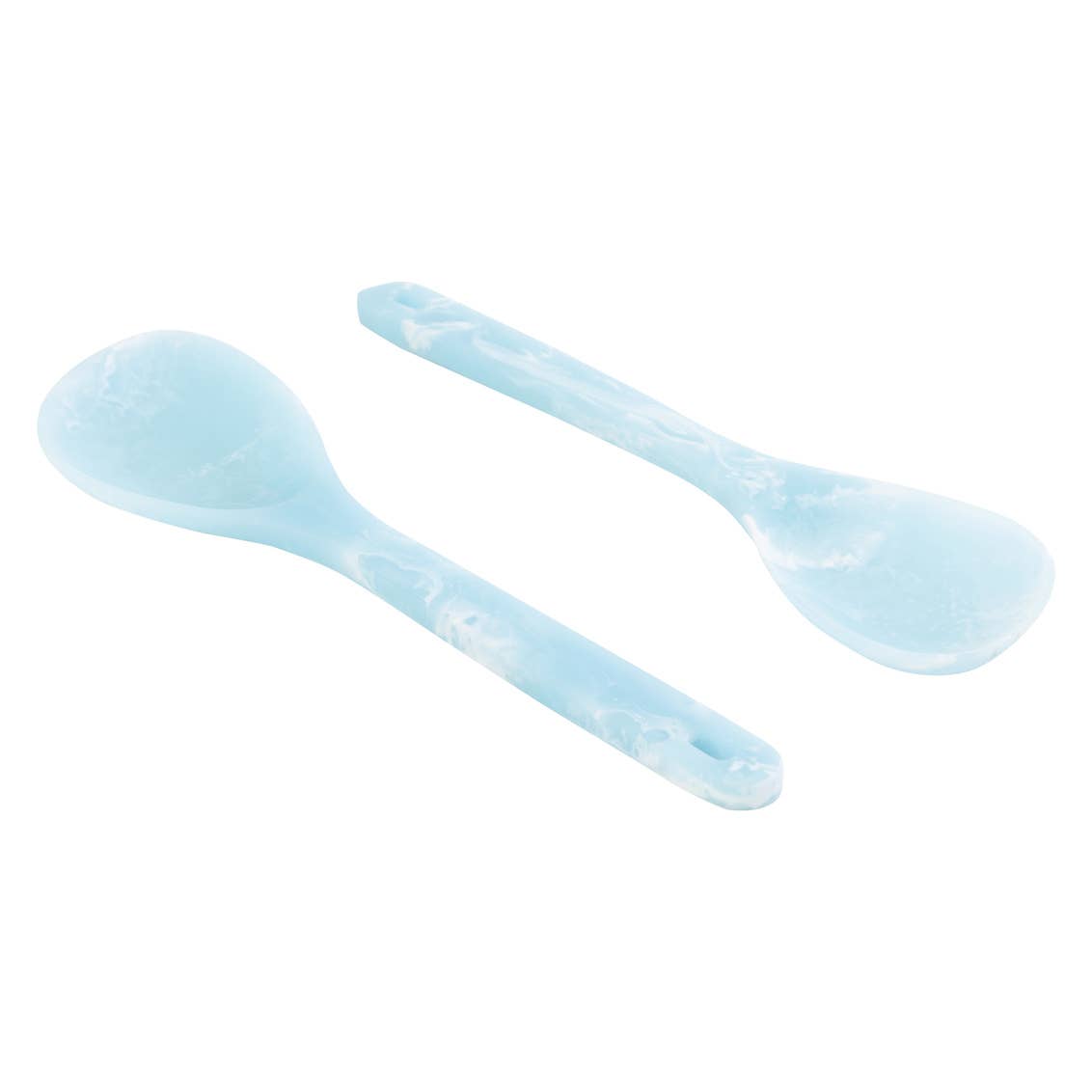 Lucente Matte Blue Resin Salad Servers