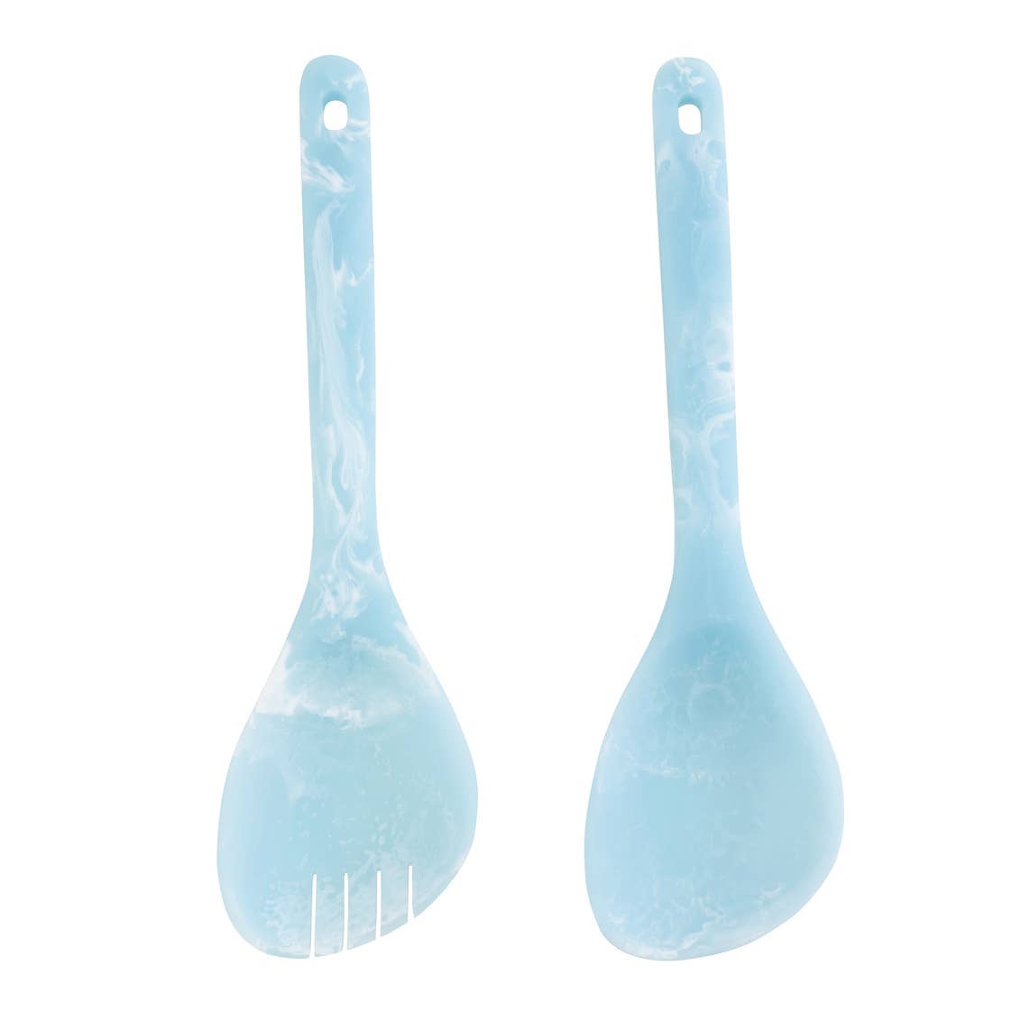 Lucente Matte Blue Resin Salad Servers