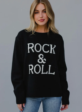 The rock 2025 in black sweater
