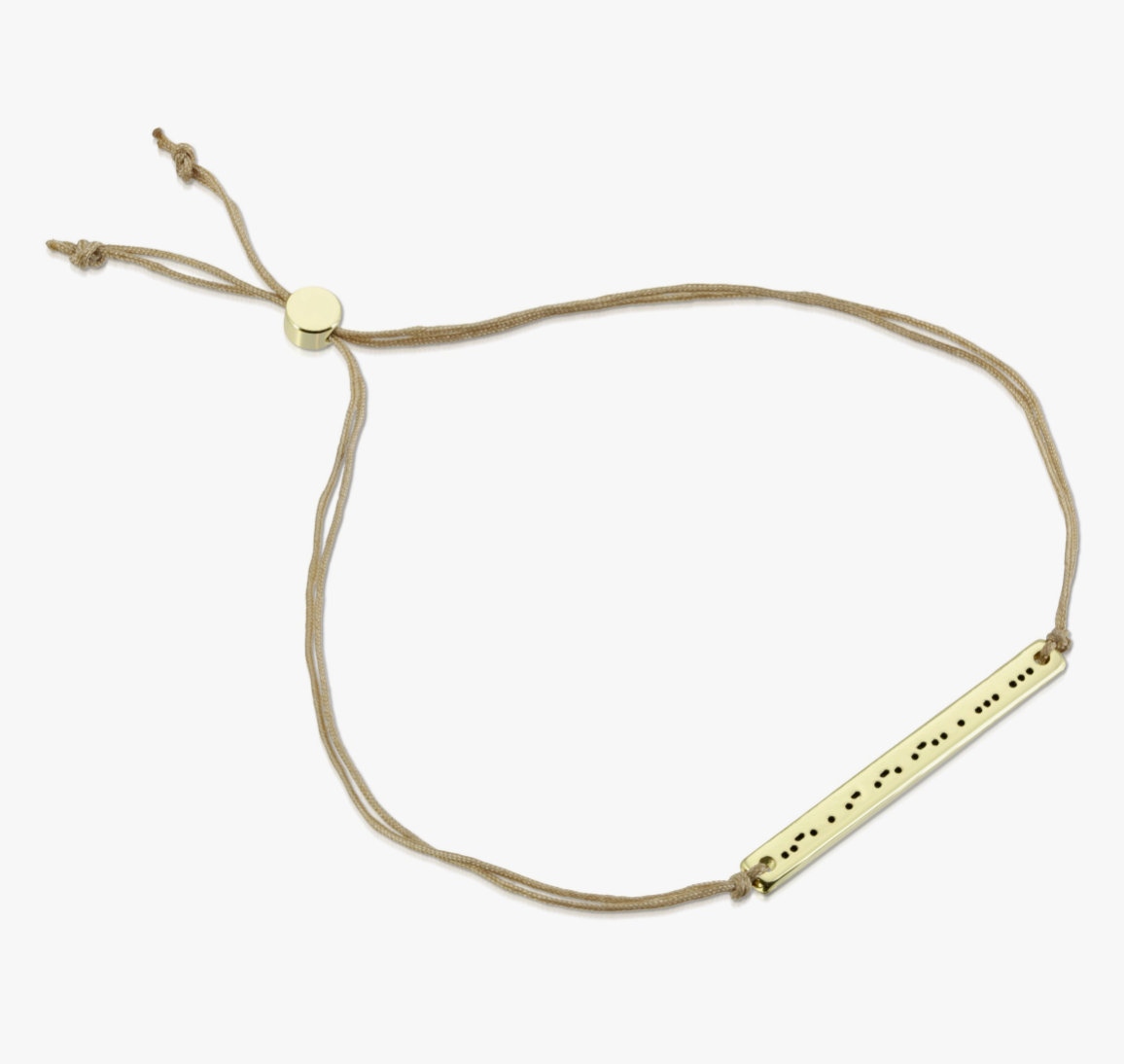 Morse Code Bar Bracelet - Fearless