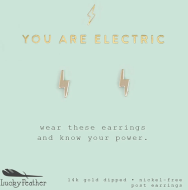 Electric Bolt Earrings