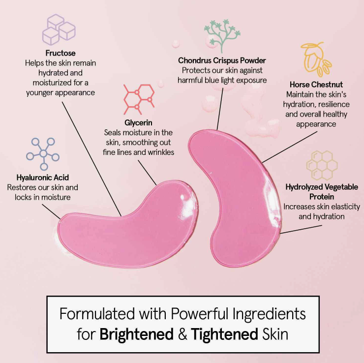 Pink Moisturizing Eye Masks
