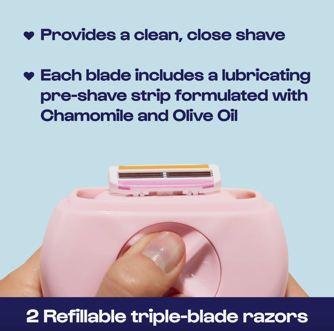 All-in-One Razor - Pink Portable On-The-Go Razor