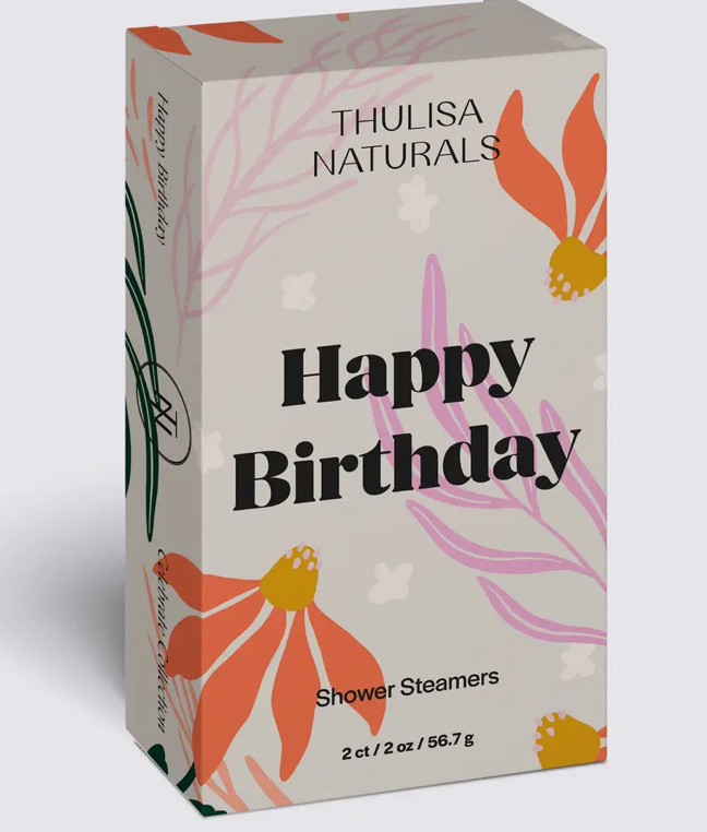 Happy Birthday Shower Steamers - Lavender + Geranium