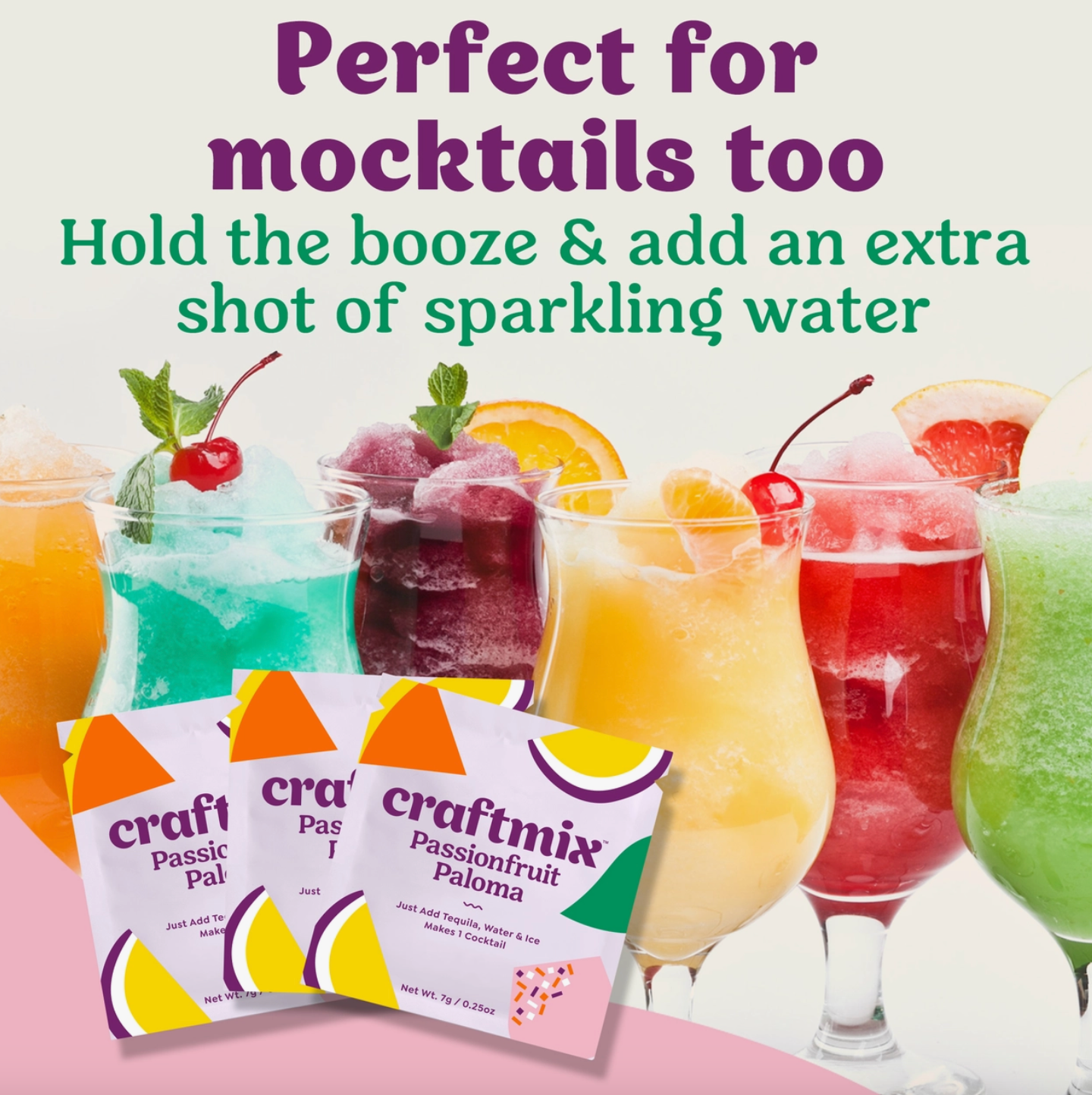 Passionfruit Paloma Cocktail & Mocktail Drink Mixer Packet