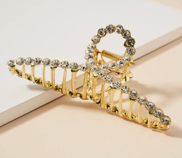 Rhinestone Twist Hair Claw