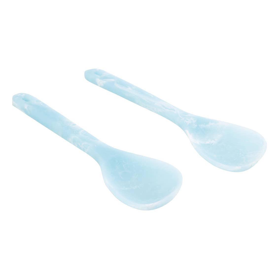 Lucente Matte Blue Resin Salad Servers