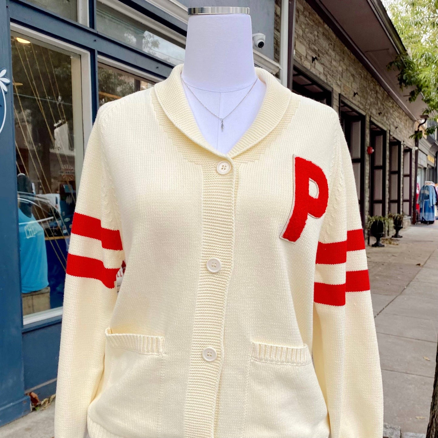 Philadelphia Phillies "Ring the Bell" Collared Knit Cardigan