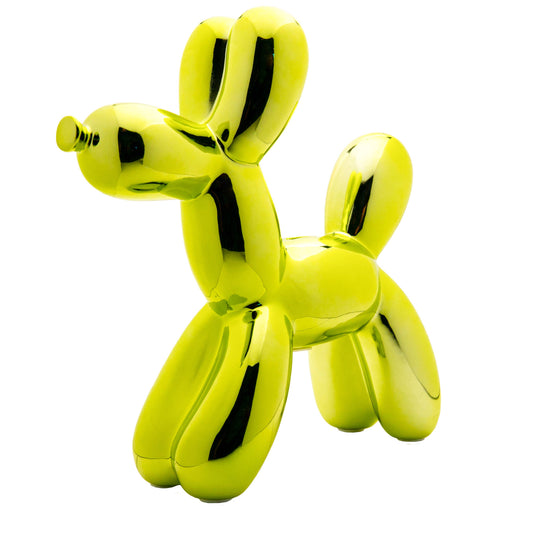 Lime Ceramic Dog Piggy Bank - 12" tall