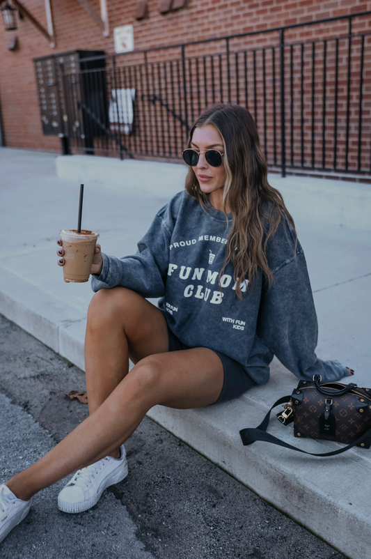 Fun Mom Club Corded Sweatshirt