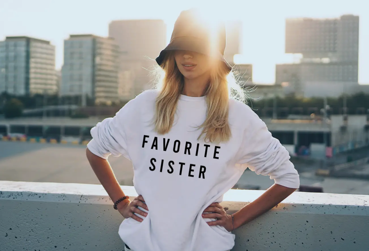 Favorite Sister Crewneck Sweatshirt