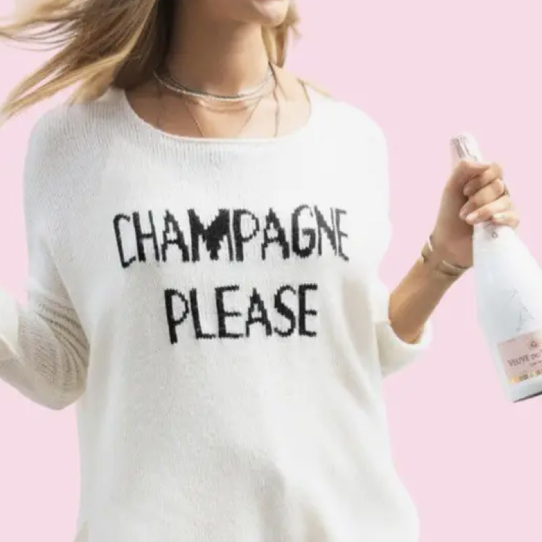 Champagne Please Sweater