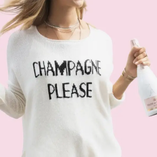 Champagne Please Sweater