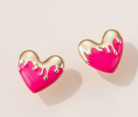 Melting Heart Stud Earring