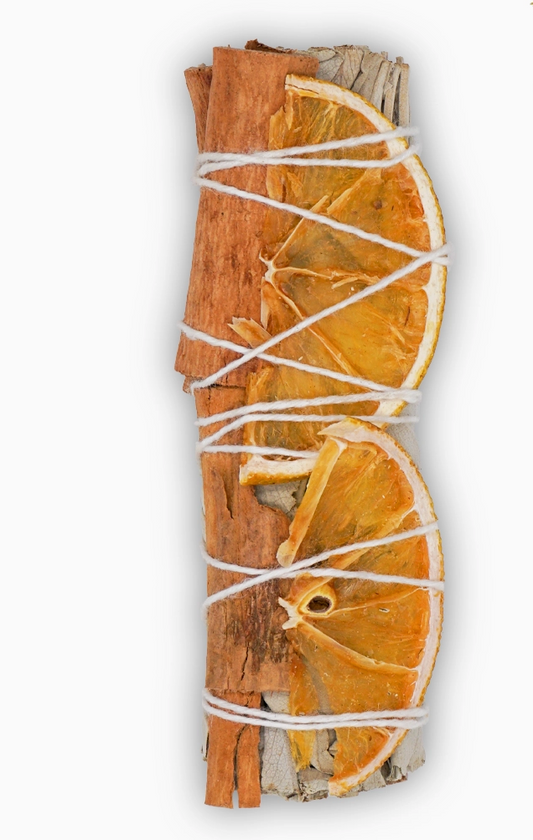 Orange Slices and Cinnamon with White Sage Bundle