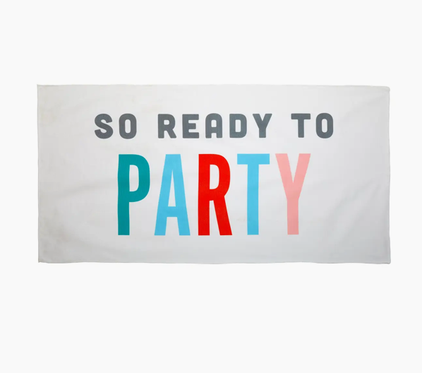 Ready To Party Bachelorette Beach Towel