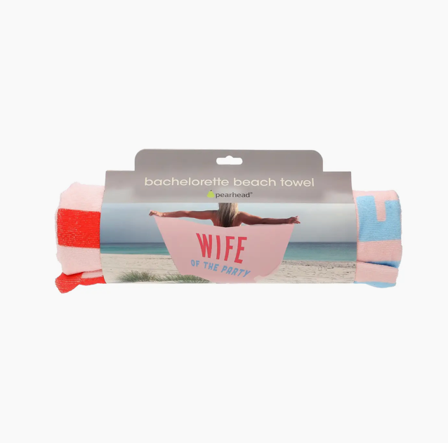 Wife of the Party Bachelorette Beach Towel